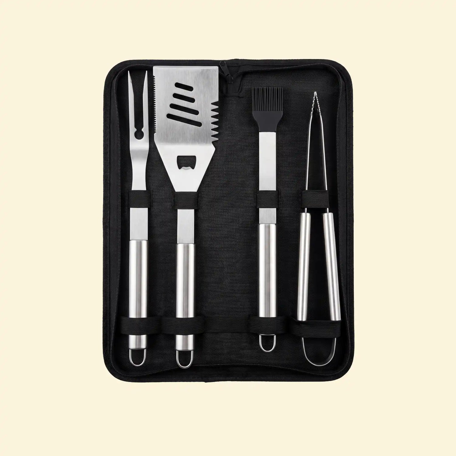Set aus 4 Edelstahl-Spachteln